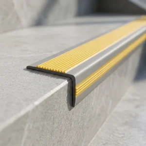 Modern Eco Friendly Durable Anti Skid Flat PVC Strip for Stair Edges Safety Grip Strips Non Slip Waterproof Class B1 Fire Rated