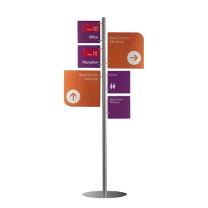Modern FS02A Aluminum Floating Shelf Eco-Friendly Indoor Display Rack Direction Indication Easy Assembly