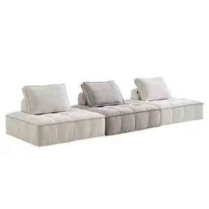 Modern Fabric Modular Compressed Sofa Set for Living Rooms and Apartments