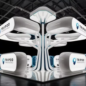 Modern Fashion Exhibition Stand Booth Modular Assembly for Pop-Up Store Mall Event