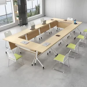 Modern Foldable Combination Study Desk Mobile Negotiation Office Conference Table Office Meeting Table