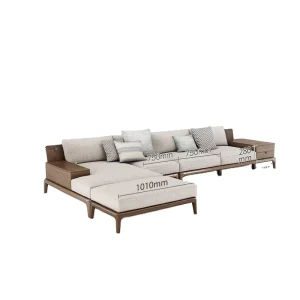 Modern L-Shape Fabric Modular Sectional Sofa
