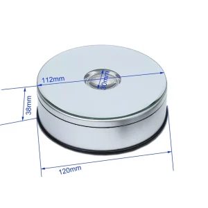 Modern LED Crystal Photo Cube Display Stand ABS Turner Platform 5V Sensor for Bedroom Art Rotating Warm AAA Battery Tumbler Cup