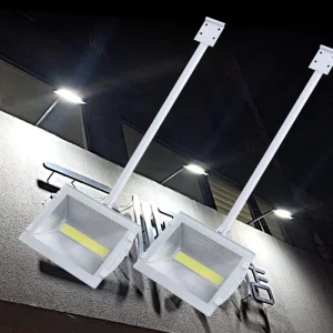 Modern LED Exhibition Light 70W Tricolors Changeable AC220V Floodlight Waterproof IP65 Long Arm Spotlights for Exhibitions Booth