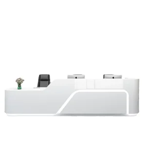Modern LED Hotel Reception Desk Counter