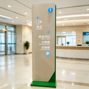 Modern LED Illuminated Directional Sign