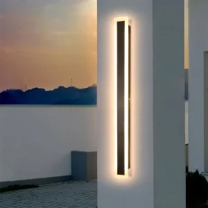 Modern LED Line Wall Light Long Strip Outdoor Outdoor Waterproof Garden Decoration Villa Background Wall Garden Light