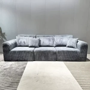 Modern Leisure Fabric Sofa Home Furniture Tofu Block Compression Cross Border Sitting Bed Module Combination Lazy Sofa
