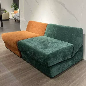 Modern Luxury Modular Corduroy Fabric Lazy Sofa Compressed Packing Floor Chaise Lounge Chair Living Room Bedroom Yoga Reading