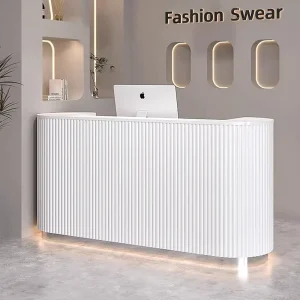 Modern MDF Custom Reception Desk for Beauty Salon, Nail Salon, Gym, and School