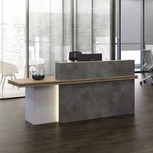 Modern MDF Reception Counter for Hotel, Office, Beauty Salon, Mall, or Retail Store