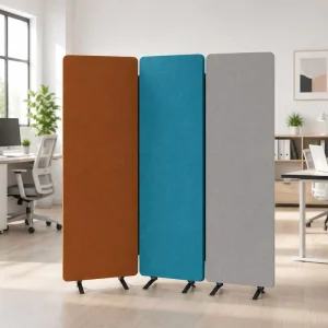 Modern Minimalist Foldable Fabric Office Partition Sound Absorbing Privacy Divider for Commercial Office Workstations