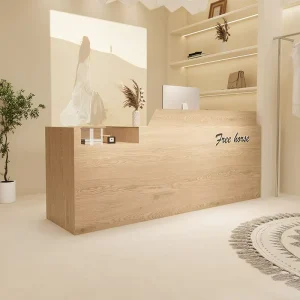 Modern Minimalist Women’s Clothing Store Bar Counter Cash Register Small Front Desk Reception Cabinet Light Luxury High End Feel
