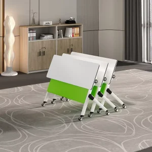 Modern Modular Flip-Top Folding Training Conference Table for School and Office