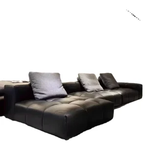 Modern Modular Leather Cloud Sofa