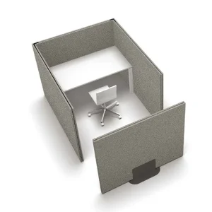 Modern Modular Office Furniture Desk Four People Office Workstation With Fabric Partition