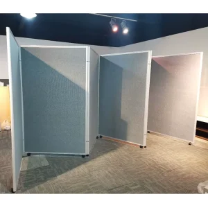 Modern Movable Office Partition Screen Wall Divider with Aluminium Frame
