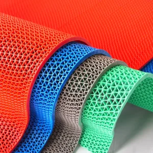 Modern OEM Thick Anti Slip Hollow PVC Floor Mat Washable Swimming Pool Carpet Bathroom Office Outdoor Non Slip Mat Roll S Mat
