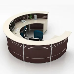 Modern Oval Small Salon Reception Counter