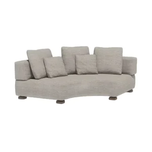 Modern Patio Leisure Curved Sofa Set Outdoor Garden Special Shape Sofa Modular Teak with Aluminum Sofa Set