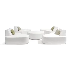 Modern Patio Leisure Sofa Set Garden Modular Sofa Set Outdoor Poolside Lounge Set