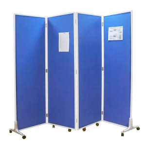 Modern Portable Soft Fabric Room Divider Screen Foldable Office Movable Partition Wall Warehouse Divider Panels