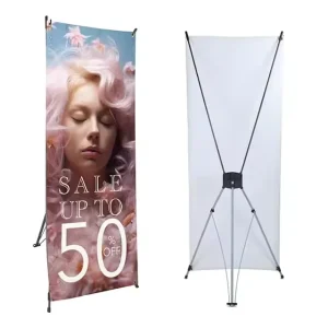 Modern Portable X Banner Stand for Corporate Events