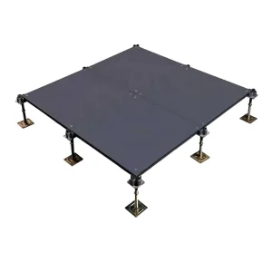 Modern Raised Floor System with Galvanized Black Steel Finish Factory Price Tile for Office Buildings
