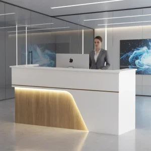 Modern Reception Counter for Office, Salon, Hotel, Hospital, Cafe, and Beauty School