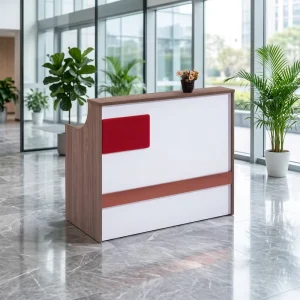 Modern Reception Desk 120cm Reception Desk Office Counter Design Salon Reception Desk with Led