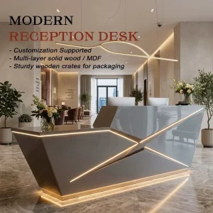 Modern Reception Desk for Spa, Beauty Salon, or Lobby