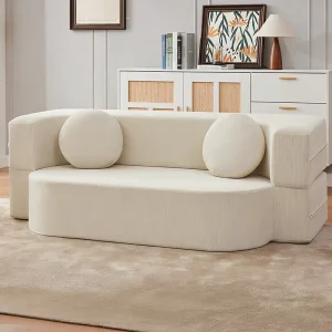 Modern Sectional Sofa Modular Backrest Component Foldable Compressed Sofa Bed Living Room Furniture Living Room Boneless Couch