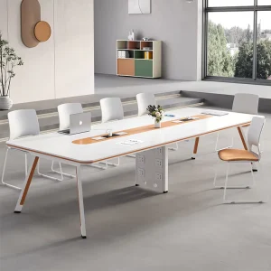 Modern Simple 10-Person Negotiation Table and Chair Combination for Conference Rooms and Training