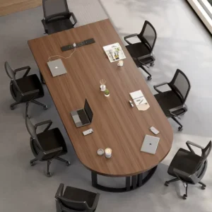 Modern Simple Conference Table and Chair Combination for Negotiation, Long Table