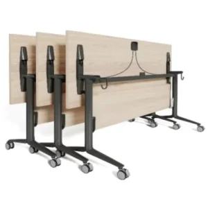 Modern Simple Design Mobile Metal Folding Office Room Training Table