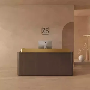 Modern Small Reception Counter Cashier Desk for Clothing Store or Beauty Salon