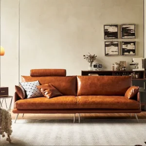 Modern Sofa Set European Style Sectional Couch Modular Sofa Luxury Leather Leisure Sofa for Living Room Furniture