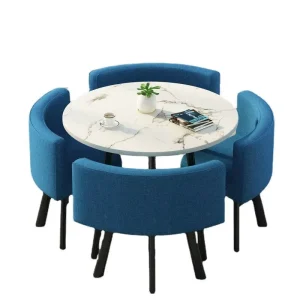 Modern Solid Wood Office Negotiation Table and Chair Set for Restaurant Coffee Shop Dining