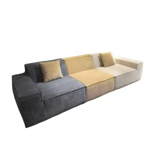 Modern Square Chesterfield Modular Spliced Sofa with Soft Upholstery for Apartments and Lounges