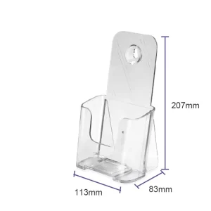 Modern Wall Mount Acrylic Brochure Holder Organizer Countertop Flyer Display Stand Rack for Promotion Storage Made Paper
