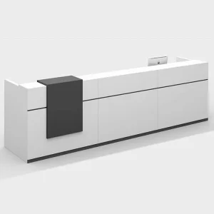 Modern White Solid Surface Reception Desk for Hotel or Beauty Salon
