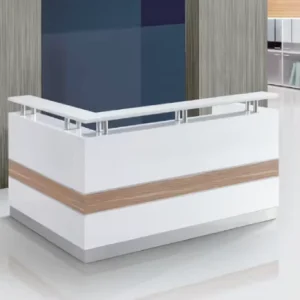 Modern White Standard-Size Office Reception Counter