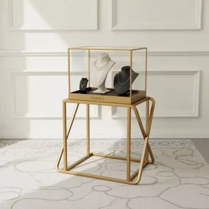 Modern Wood Jewelry Shop Counter Display Showcase Stand Custom Store Furniture