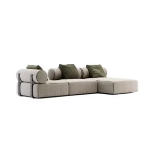 Modern Wooden Frame Fabric Single Sofa Chair for Villa, Hotel, or Apartment