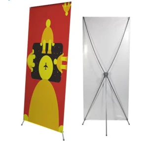 Modern X Banner Stand for Outdoor Advertising High Quality PVC Wind Waterproof Eco Friendly Foldable Display Rack
