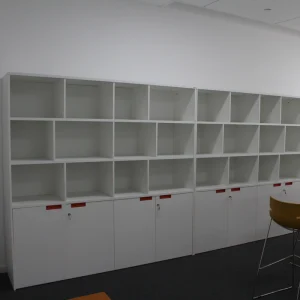 Modular 6-Layer Wooden Office Bookshelf Display Cabinet Storage Shelving System