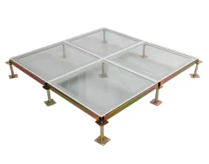 Modular Access Flooring System Adjustable Raised Floor Support Pedestal with PVC or HPL Panel
