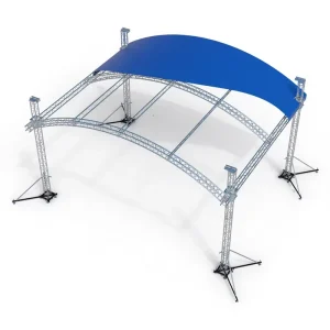 Modular Aluminum Alloy Arc Roof Truss System with 6000kg Load Capacity for Concert Events