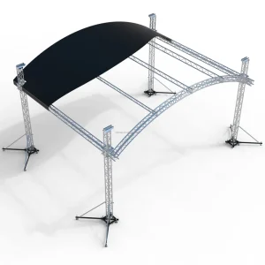 Modular Aluminum Alloy Arc Roof Truss with 6000kg Load Capacity for Concert Staging