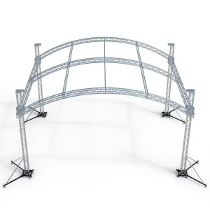 Modular Aluminum Alloy Arc Roof Truss with Quick Installation for Event Sound Equipment Hanging